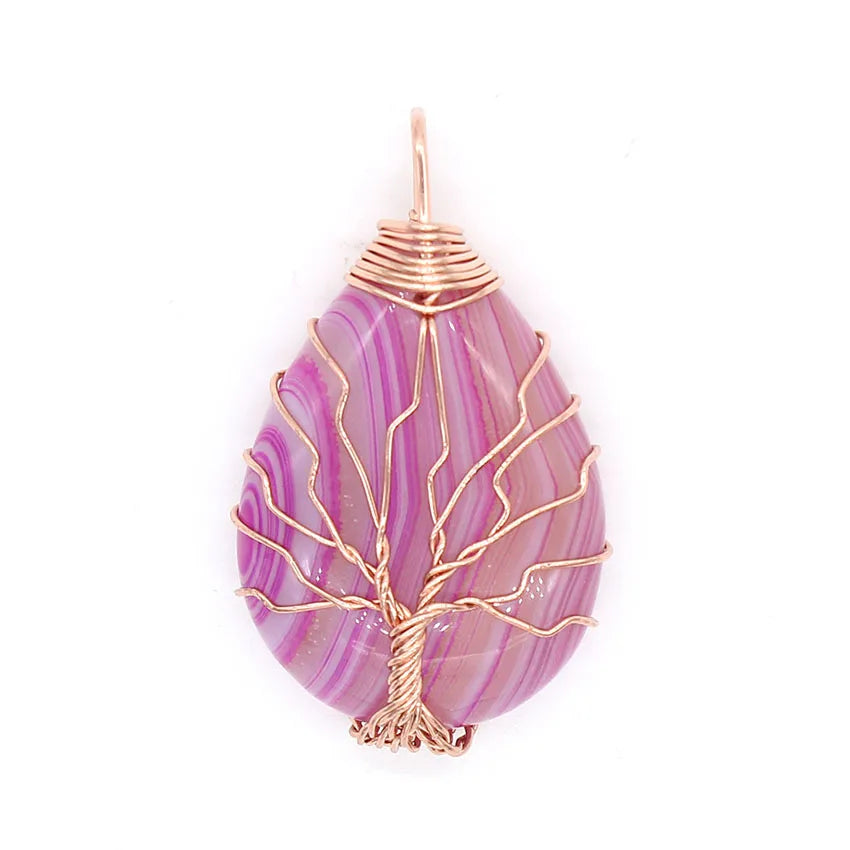 Tree of Life Crystal Pendant