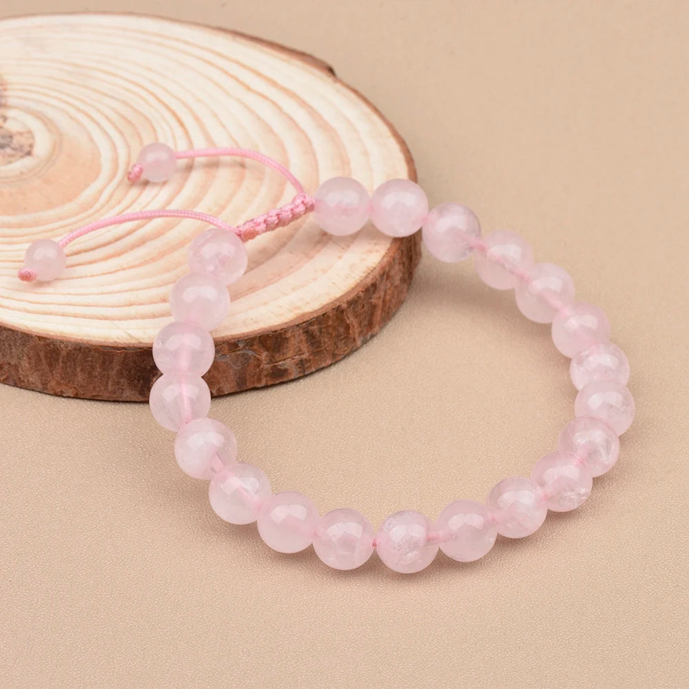 Rose Quartz Love Energy adjustable  Bracelet