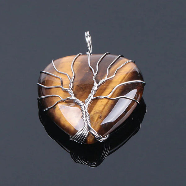 Sacred Heart Tree Pendant