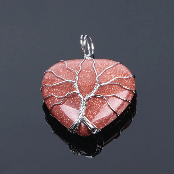 Sacred Heart Tree Pendant